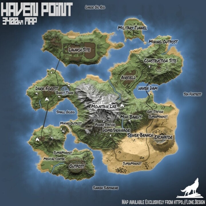 Haven Point Custom Map Image