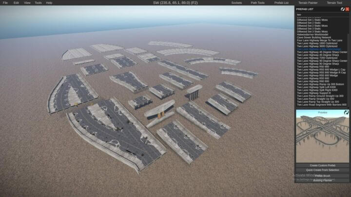 Rust BXR's Modular Highway Network Prefabs