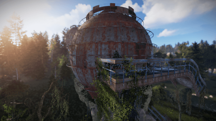 Sphere in hand 7 Rust Sphere in hand Prefabs