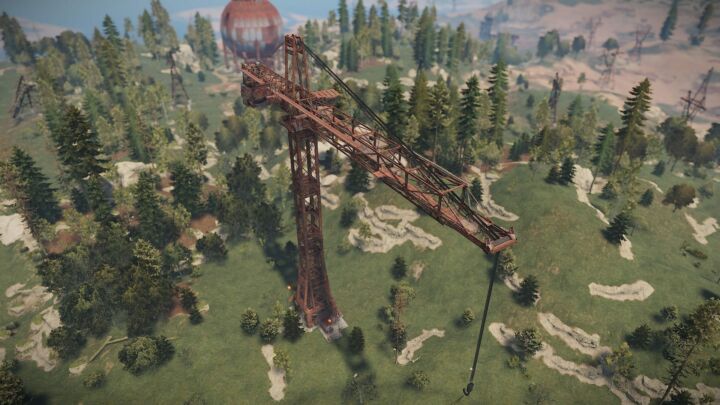 Rust Large Crane Monument All Products