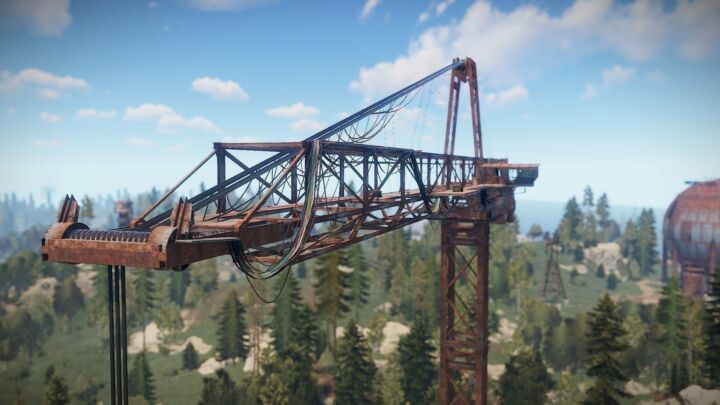 Rust Large Crane Monument All Products