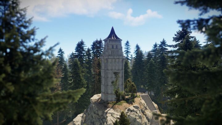 Rust Stone Tower Prefabs