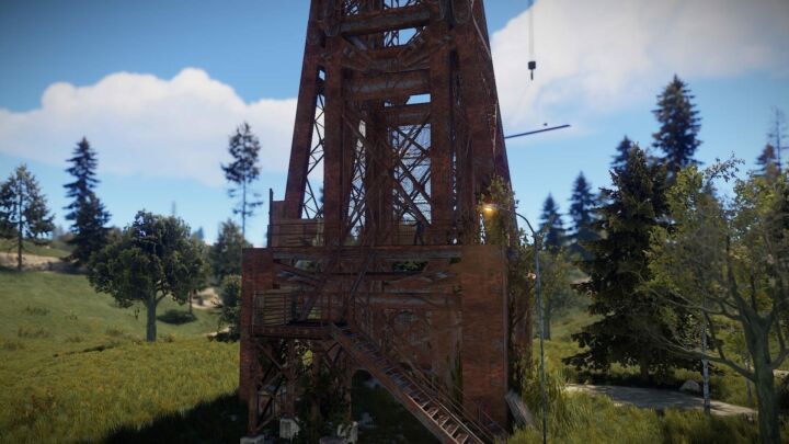 Rust Large Crane Monument All Products