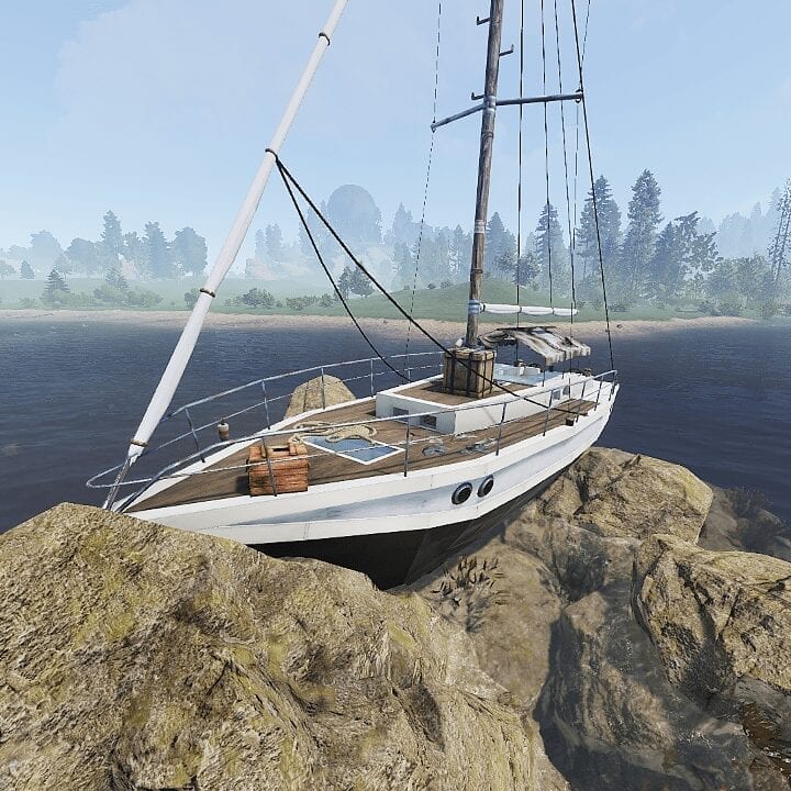 Rust Crashed Yacht Pack Prefabs