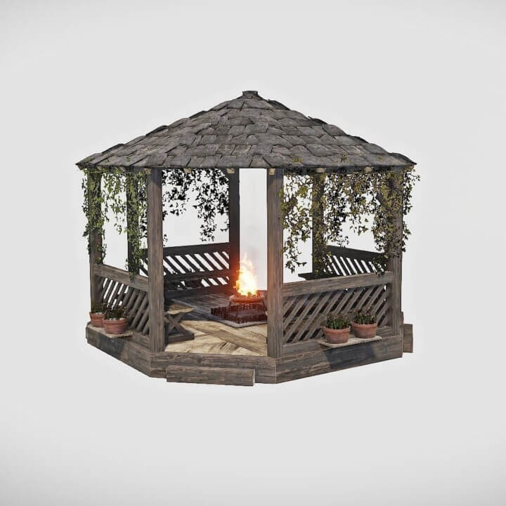 Rust Medieval set - garden Prefabs