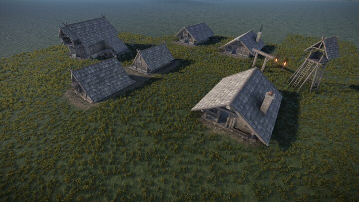 Rust Viking Village Pack Prefabs