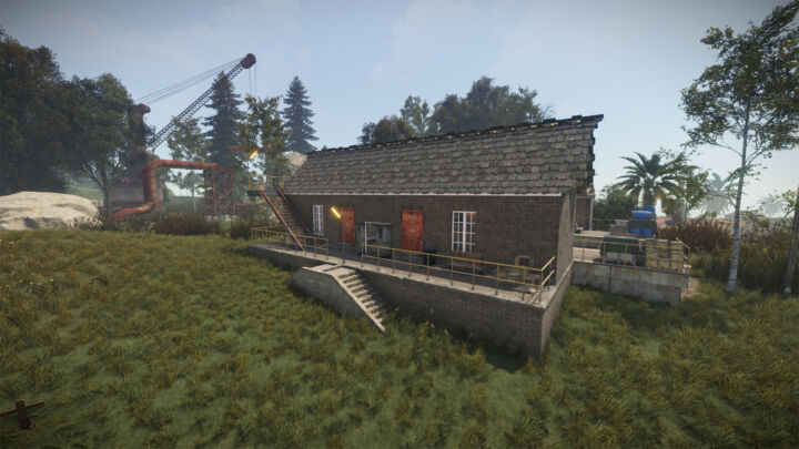 Rust Large Train Station Prefabs