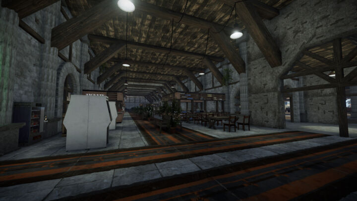 Rust Large Train Station Prefabs