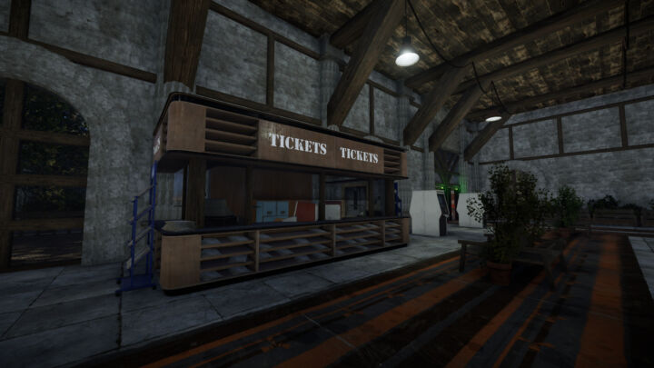 Rust Large Train Station Prefabs