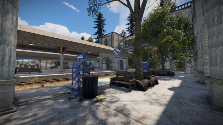 Rust Large Train Station Prefabs