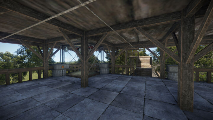 Rust Large Train Station Prefabs