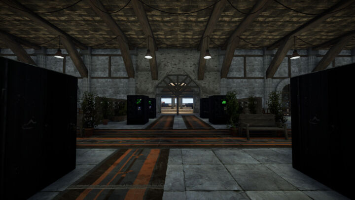 Rust Large Train Station Prefabs