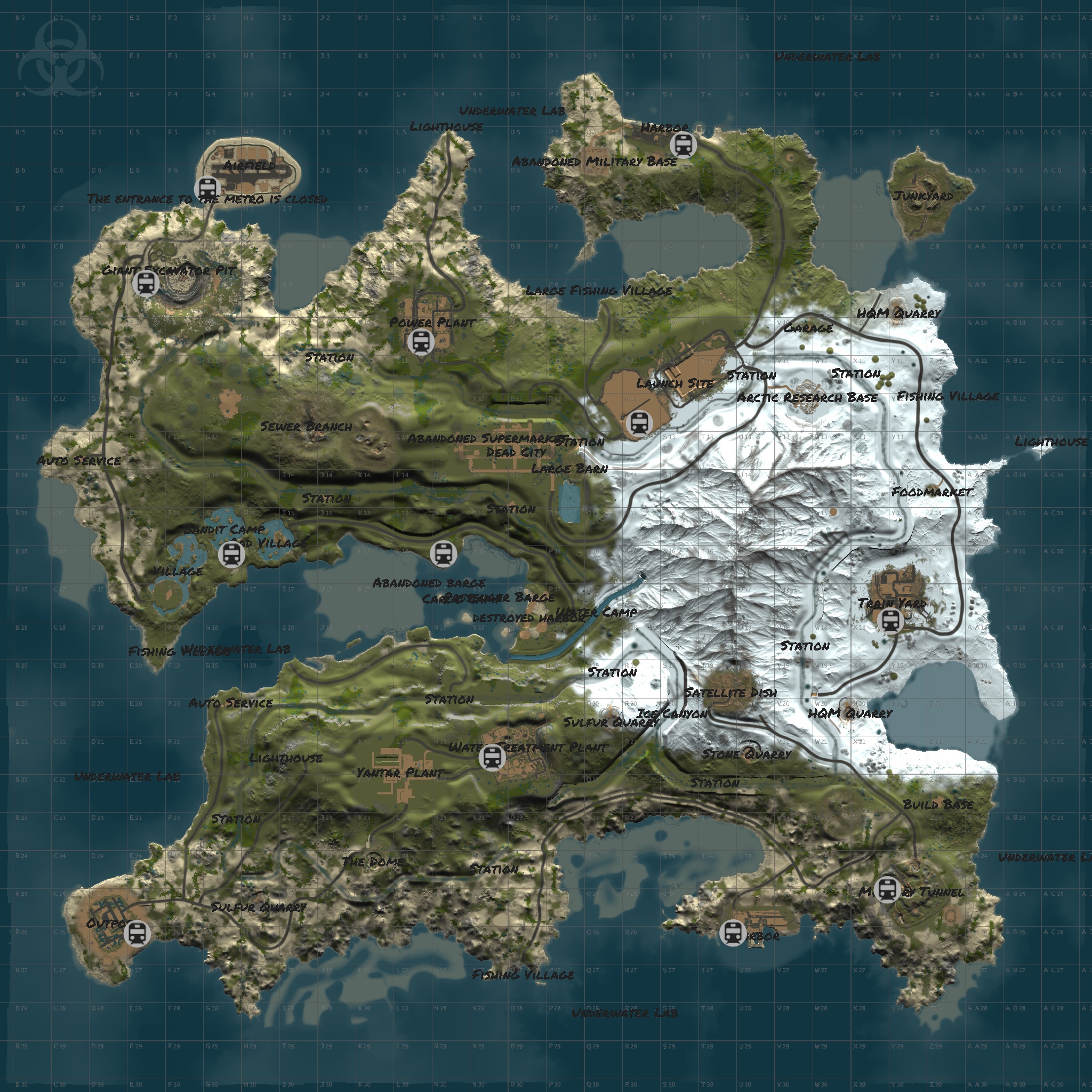 Last Train Custom Rust Map - Lone Design