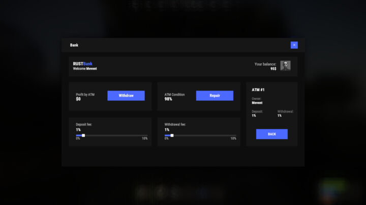 Rust Bank System All Products