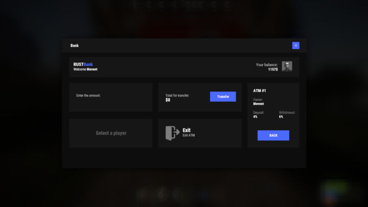 Rust Bank System All Products