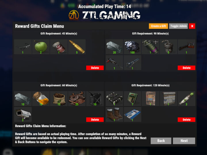 Rust Reward Gifts All Products