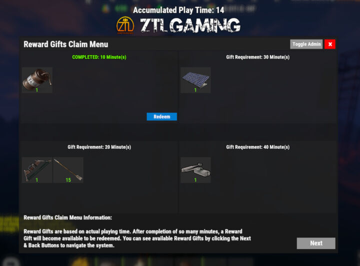 Rust Reward Gifts All Products