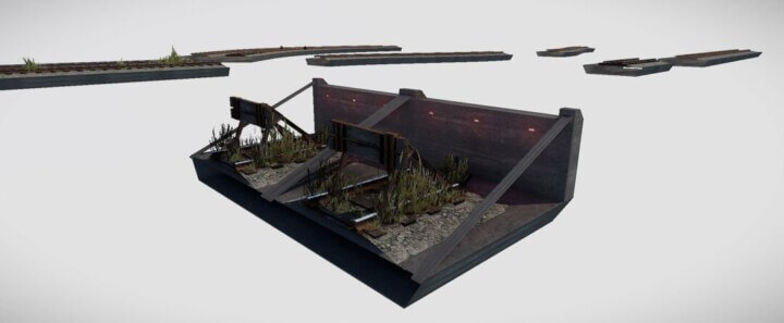 Rust Modular Elevated Railways Pack Prefabs