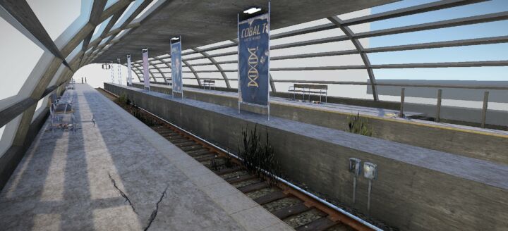 Rust Modular Elevated Railways Pack Prefabs