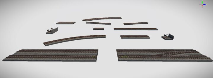 Rust Modular Elevated Railways Pack Prefabs