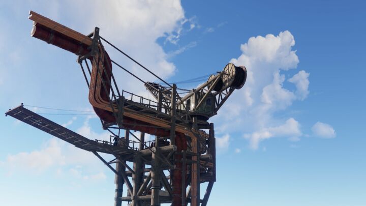 Rust Steampunk Dock Monument Prefabs