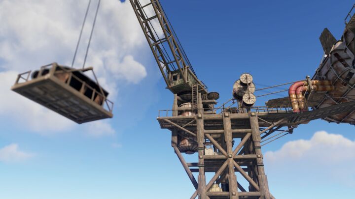 Rust Steampunk Dock Monument Prefabs