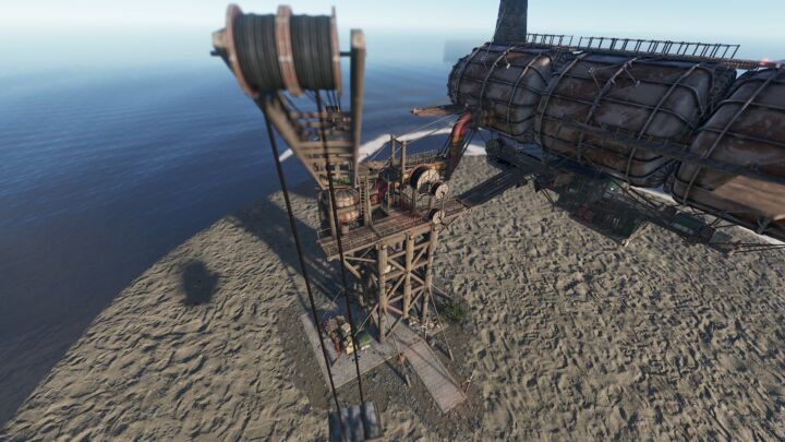 Rust Steampunk Dock Monument Prefabs