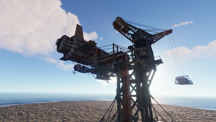Rust Steampunk Dock Monument Prefabs