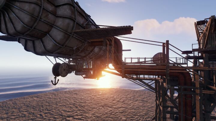 Rust Steampunk Dock Monument Prefabs