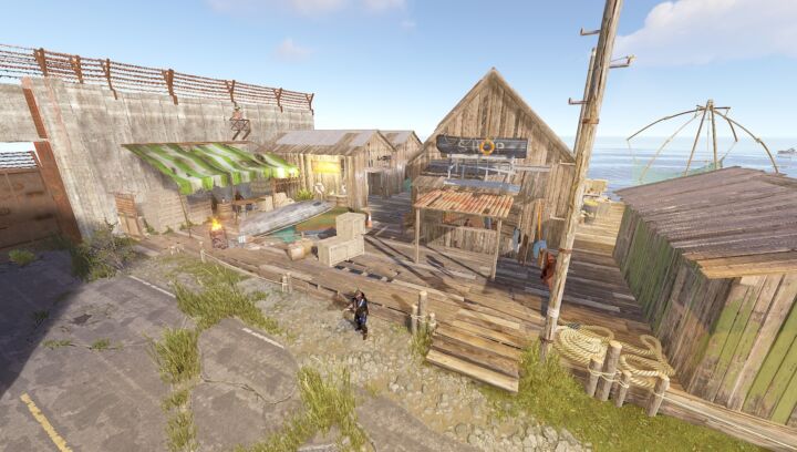Rust Mini All In One Compound (Outpost, Bandit, Fishing Village & Stables) All Products