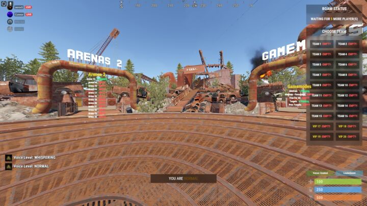 Rust Voice Levels All Products