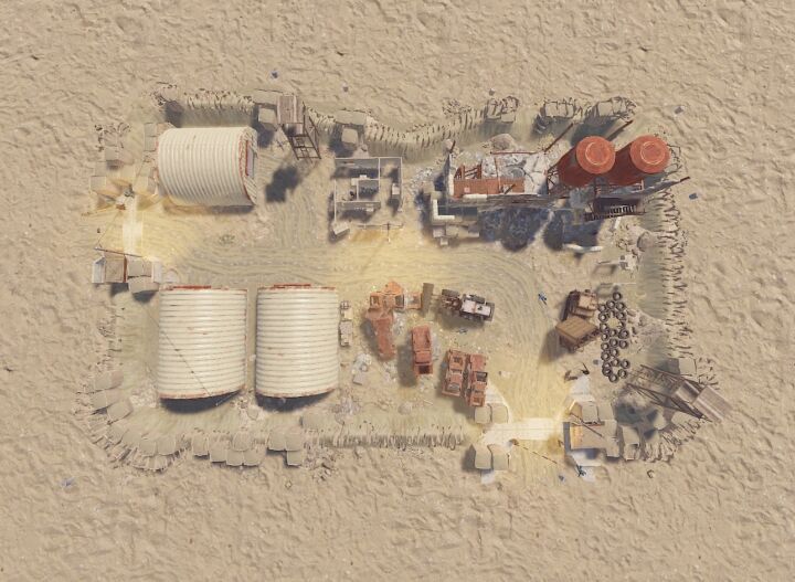 Rust Mini Desert Military Base All Products