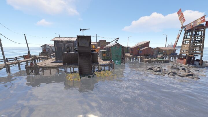 Rust All-In-One Combined Fishing Village Outpost Prefabs