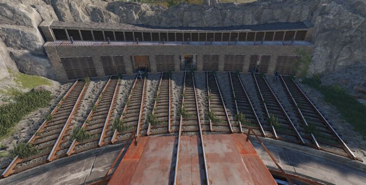 Rust Railway Turntable & Maintenance Shed All Products