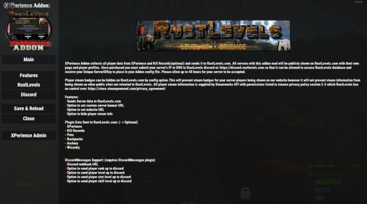 Rust XPerienceAddon All Products