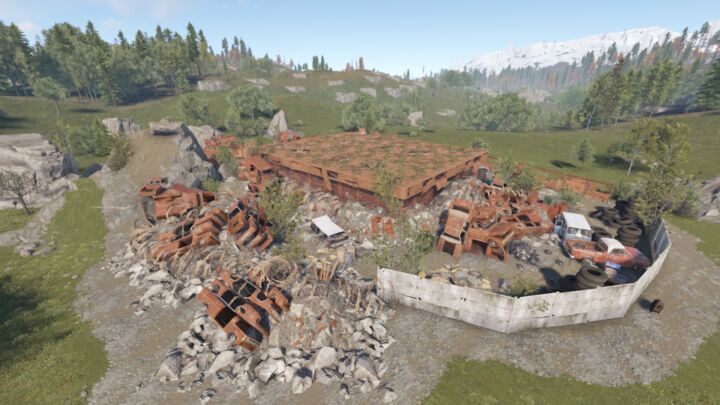 Rust Bundle of 7 Places to Build a Base Prefabs