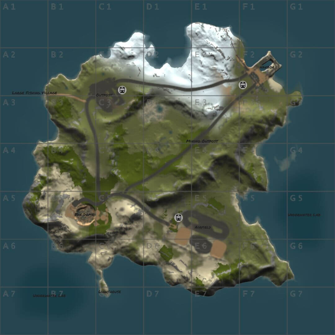 MiniMap Pack (4 Minimaps) Rust - Lone Design