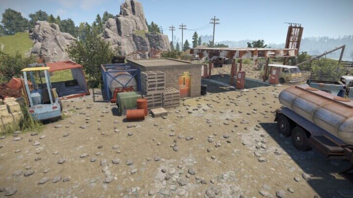 Rust Abandoned Gas Station All Products