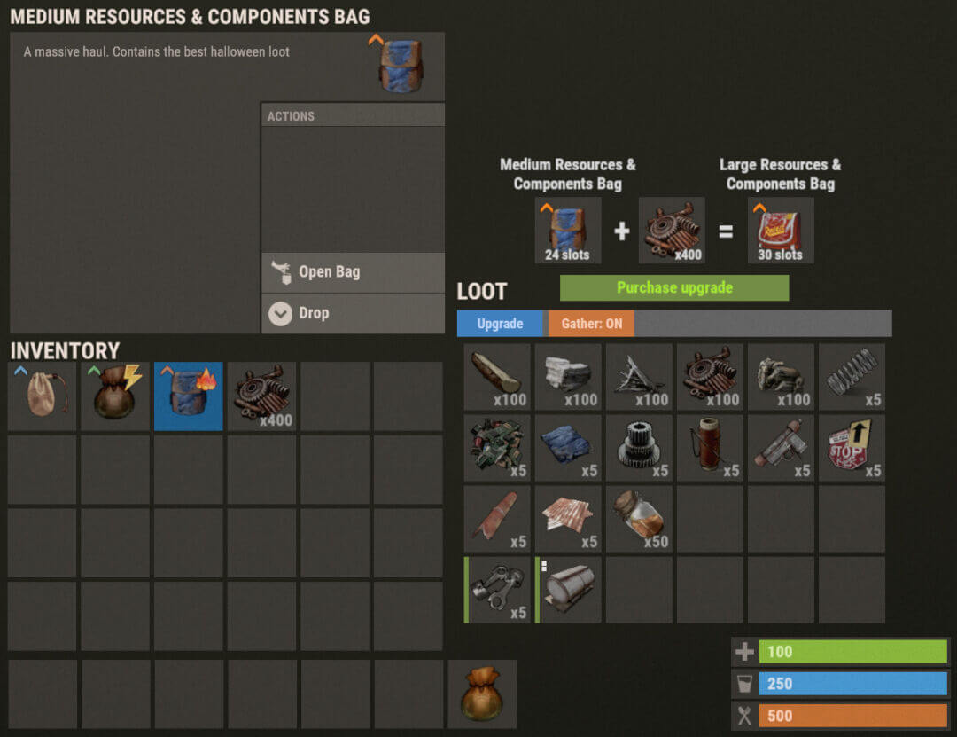 Bag Of Holding Rust Plugin - Lone Design