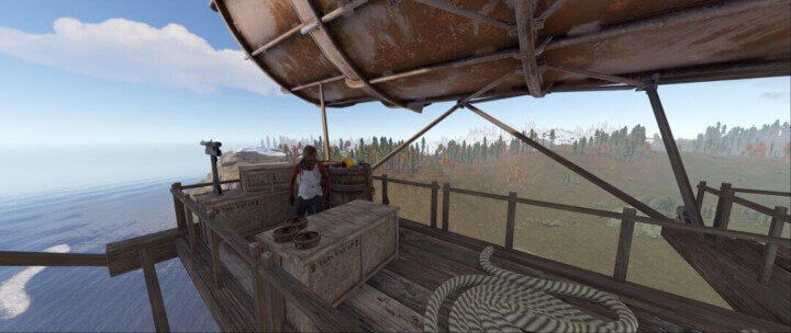 Rust Airship All In One (Outpost, Bandit & Fishing Village) Prefabs