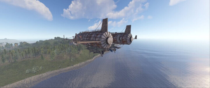 Rust Airship All In One (Outpost, Bandit & Fishing Village) Prefabs