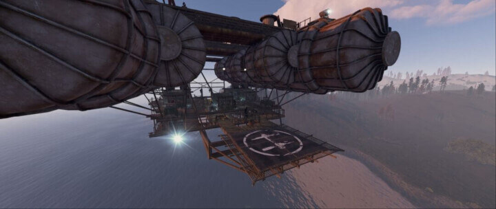 Rust Airship All In One (Outpost, Bandit & Fishing Village) Prefabs