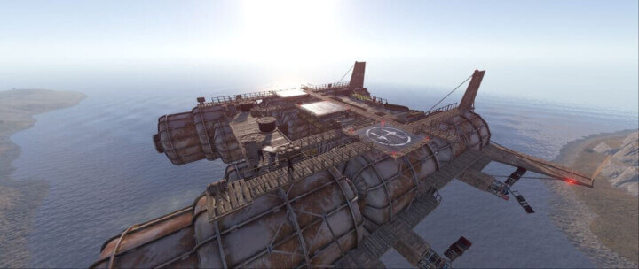 Rust Airship All In One (Outpost, Bandit & Fishing Village) Prefabs
