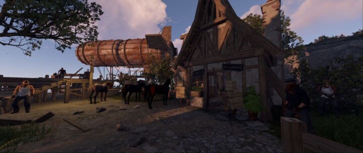 Rust Medieval All In One (Outpost, Bandit, Stables & Fishing Village) All Products