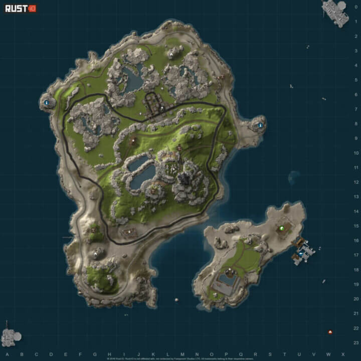 Bird Island (Mini Map) 1 Rust Bird Island (Mini Map) All Products