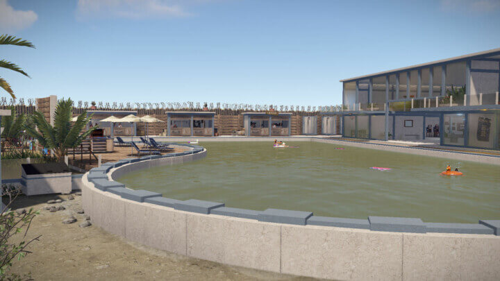 Rust Paradise Town - Safe Zone Prefabs