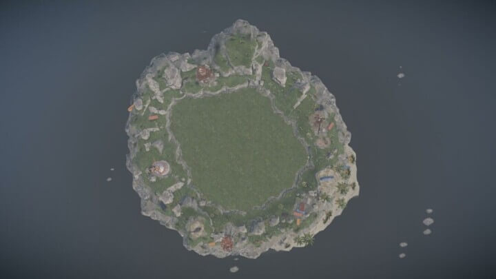 Rust Raidable Base Event Islands + Barge Prefabs