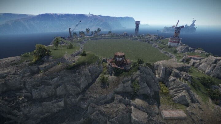 Rust Raidable Base Event Islands + Barge Prefabs