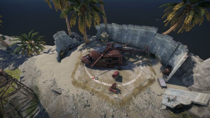 Rust Raidable Base Event Islands + Barge Prefabs