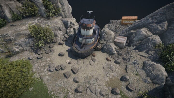 Rust Raidable Base Event Islands + Barge Prefabs